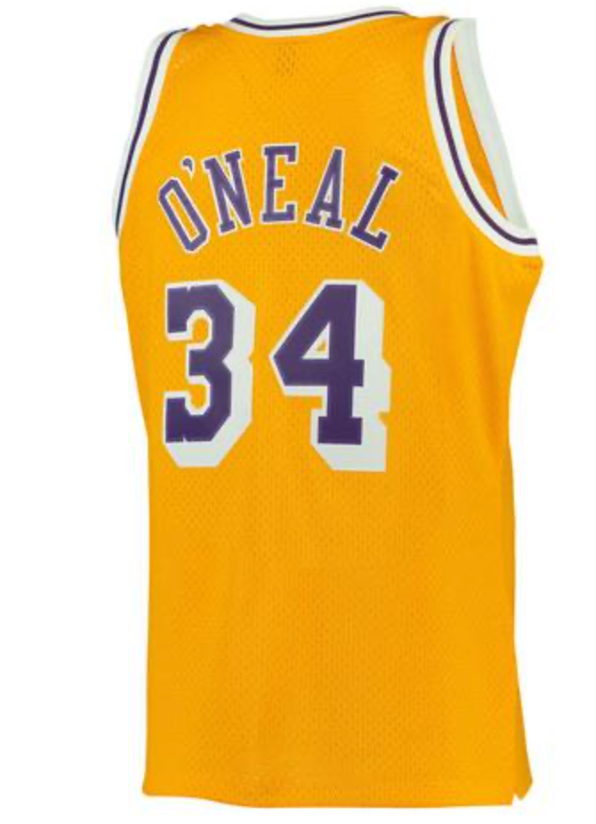 NBA ALTERNATE JERSEY LAKERS 2002 SHAQUILLE O'NEAL 'WHITE