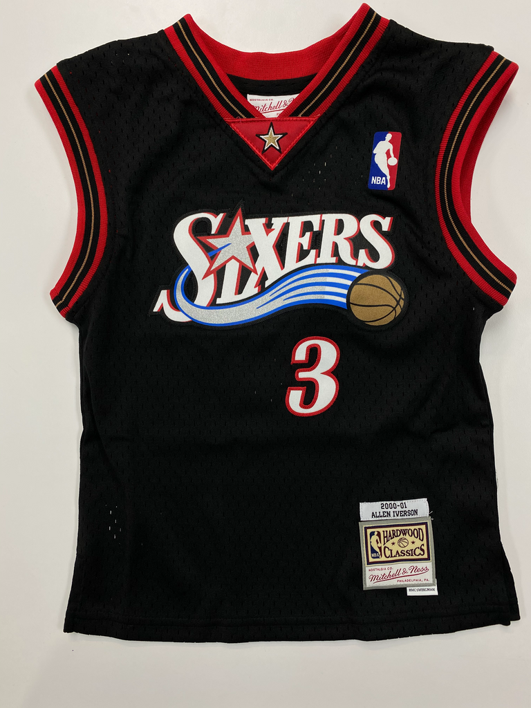 Mitchell and Ness Swingman Jersey Philadelphia 76ers Road 2000 01 Alle Little Image Kids Clothing