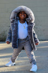 Jordan Craig Boys Sherling Coat (Grey)