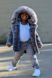 Jordan Craig Boys Sherling Coat (Grey)