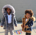 Jordan Craig Boys Sherling Coat (Grey)
