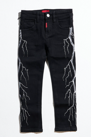 Haus Of Jr Jolt Denim Black/White