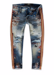 Jordan Craig KIDS TALLADEGA STRIPED DENIM (SUMMER STORM)
