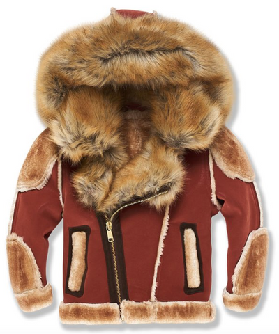 Jordan Craig KIDS EL JEFE SHEARLING MOTO JACKET (BRICK)