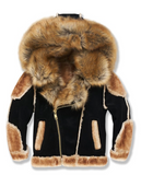 Jordan Craig KIDS EL JEFE SHEARLING MOTO JACKET (BLACK COFFEE)