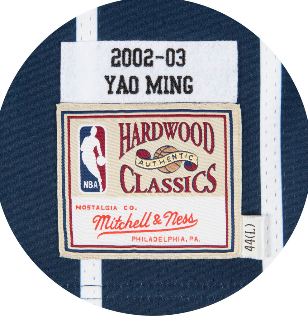 Mitchell & Ness Yao Ming Houston Rockets 2002-03 Men's White Swingman Jersey