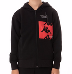 KIDS AUTHENTIC HB ECLISS ZIP HOODIE - BLACK RED