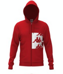 KIDS AUTHENTIC HB ECLISS ZIP HOODIE RED WHITE