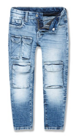 Jordan Craig KIDS HAMILTON CARGO DENIM (AGED WASH)