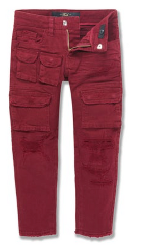 JORDAN CRAIG KIDS TRIBECA CARGO PANTS (BORDEAUX)