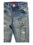 Haus Of Jr Rowan Rip & Repair Denim (Sand Wash)