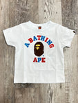 Bape Kids Glitter College T shirt