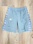 Kappa KIDS 222 BANDA TREADWELLZIN SHORTS - BABY BLUE WHITE