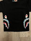 Bape Baby Milo Black/Baby Blue side Camo Tee