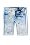 Jordan Craig KIDS ODYSSEY STRIPED DENIM SHORTS (ICE BLUE)