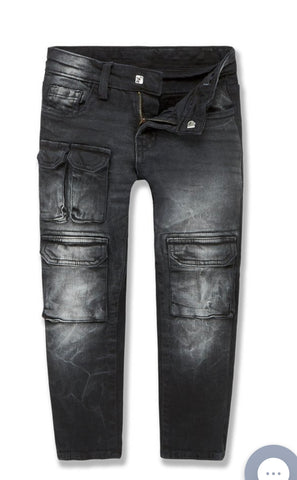 Jordan Craig KIDS HAMILTON CARGO DENIM (Industrial Black)