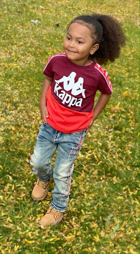 Kids kappa shirt outlet