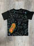 Bape Black Space Camo Multi Shark Pocket Tee Shirt