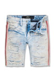 Jordan Craig KIDS ODYSSEY STRIPED DENIM SHORTS (DUSTY ROSE)