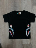 Bape Baby Milo Black/Baby Blue side Camo Tee