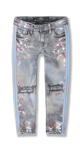 Jordan Craig KIDS TALLADEGA STRIPED DENIM (CORAL)