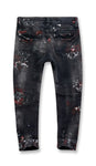 KIDS TALLADEGA STRIPED DENIM (BLACK SHADOW)