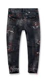 KIDS TALLADEGA STRIPED DENIM (BLACK SHADOW)