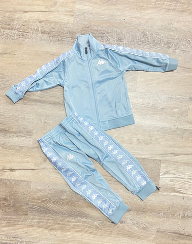 Kappa Kids 222 Banda Deky TRACKSUIT (Baby Blue White)