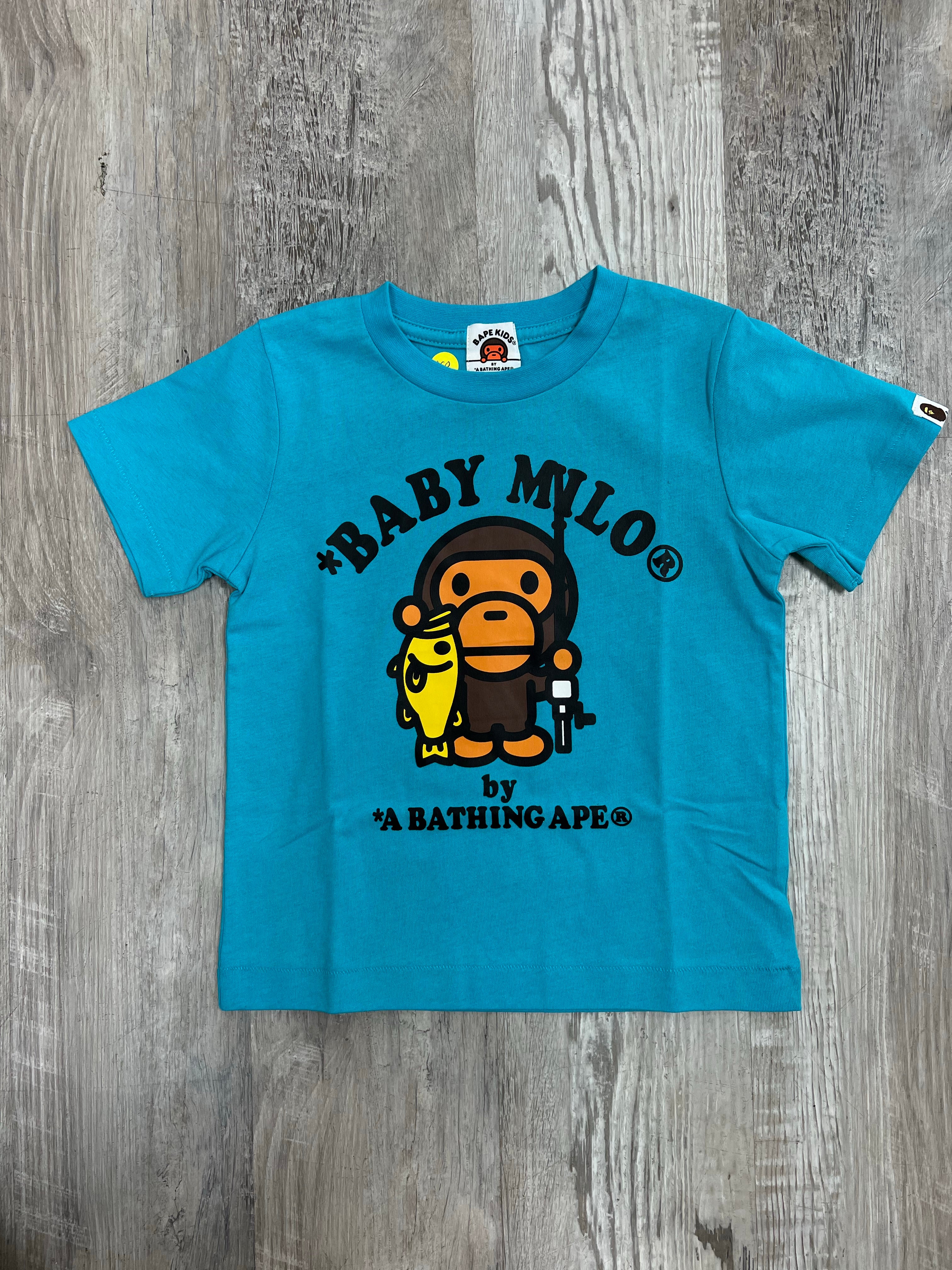 【A BATHING APE】X KIDSUPER /MILO GRAPHIC TEE/Tシャツ BAPE x KidSuper Milo Dept. of Innovation Graphic Tee Gray