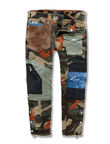 Jordan Craig KIDS CAMOUFLAGE PATCHWORK PANTS (WOODLAND)