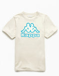 Kappa KIDS LOGO TAPE BANT T-SHIRT - CREAM