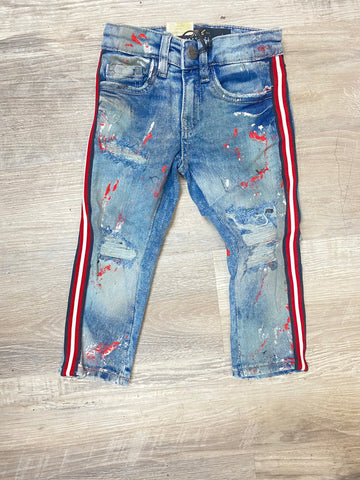 Jordan Craig KIDS SPARTA STRIPED DENIM ( Carmine )