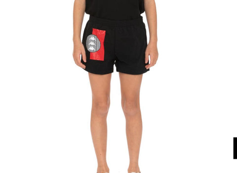 Kappa KIDS AUTHENTIC HB ETHAN SWIM SHORTS - BLACK RED