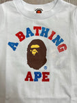 Bape Kids Glitter College T shirt